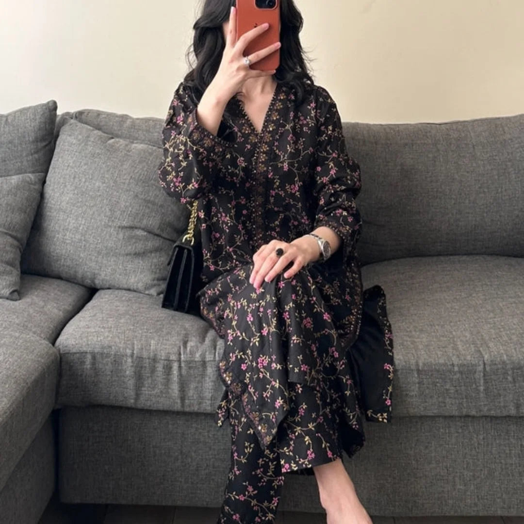 MIDNIGHT GOLD - 2PC PRINTED SET