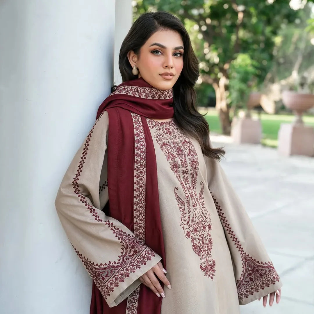 Zara Embroidered 3pcs