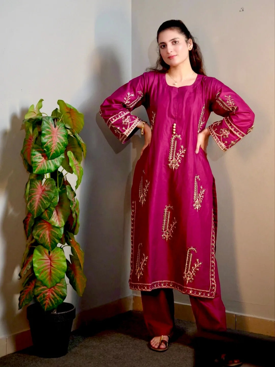 Amber Embroidered 3-Piece