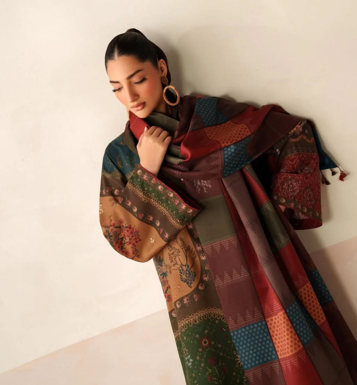 Digitally Printed Viscose Silk
Shirt and Trouser Set