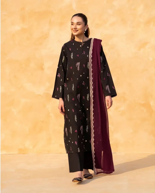 Diana Embroidered - 3 Pieces