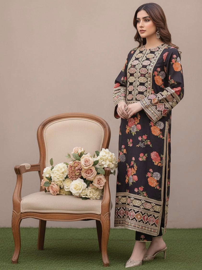 BEST SELLING - GULNAZ LUXURY-3 PC SUIT