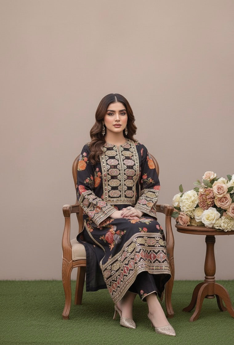 BEST SELLING - GULNAZ LUXURY-3 PC SUIT